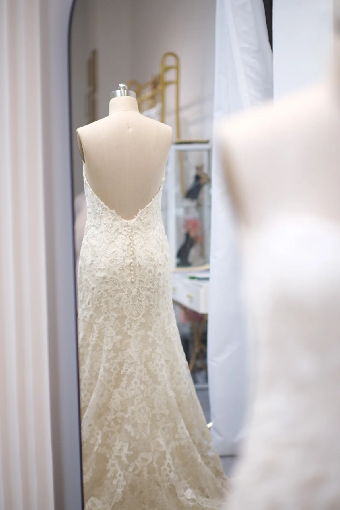 Lux Full Fabric Lace Beaded Size S Wedding Gown | Ready-to-Wear - Image 13