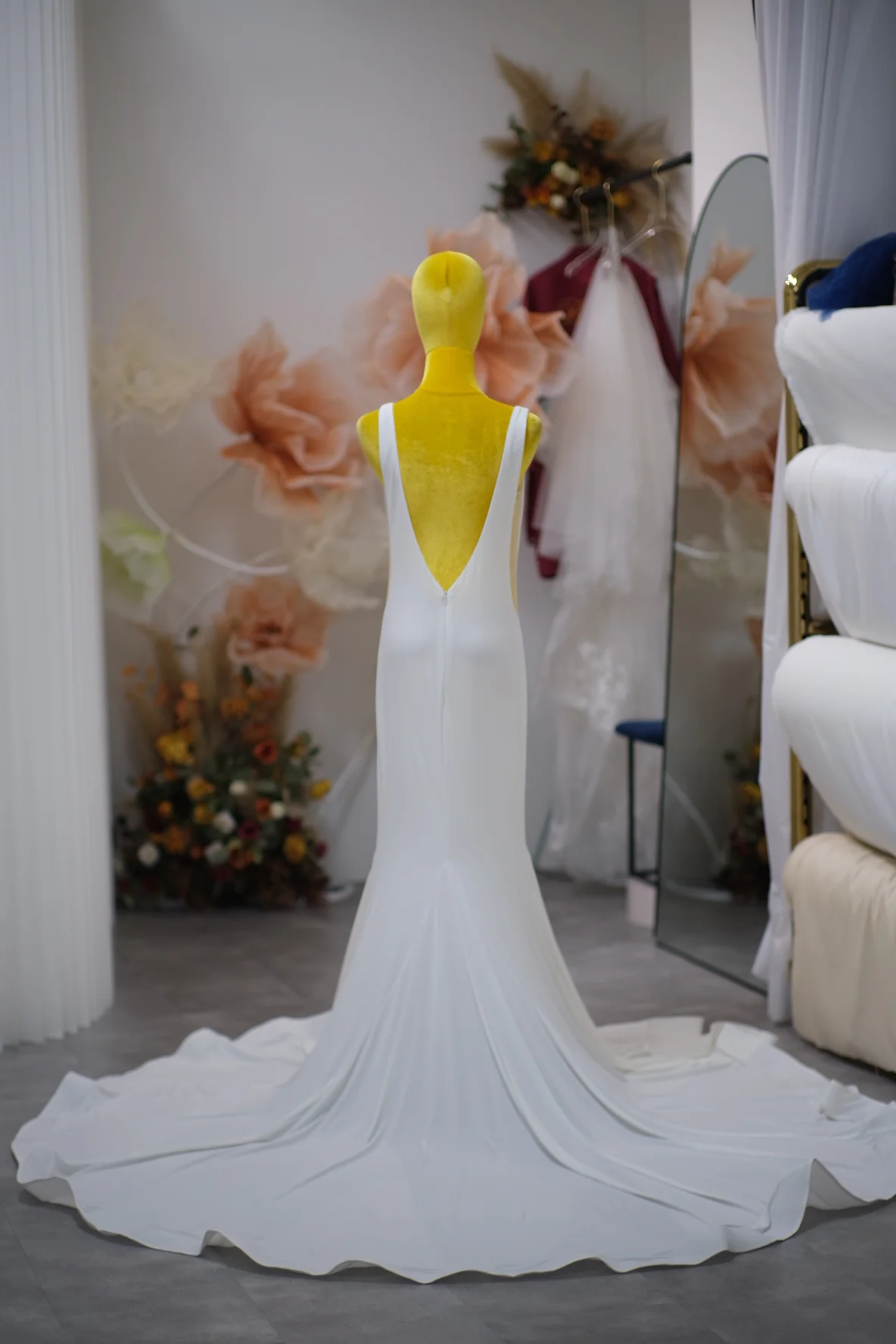 Pleated Wedding Gown Size XL Bust 90-94 | Ready-to-Wear - Image 3