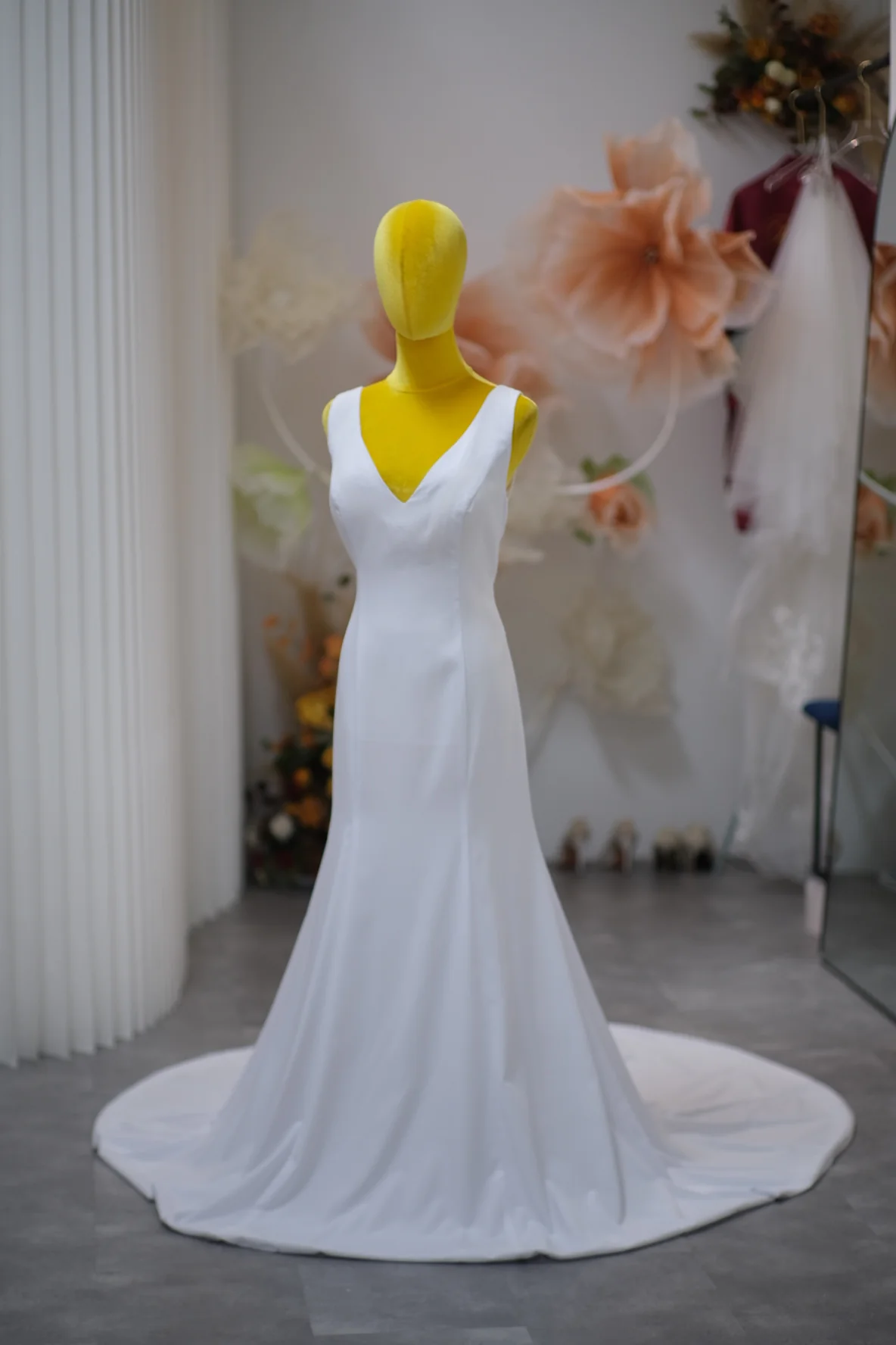 Premium Pleated Wedding Gown Size XXXL | Ready-to-Wear
