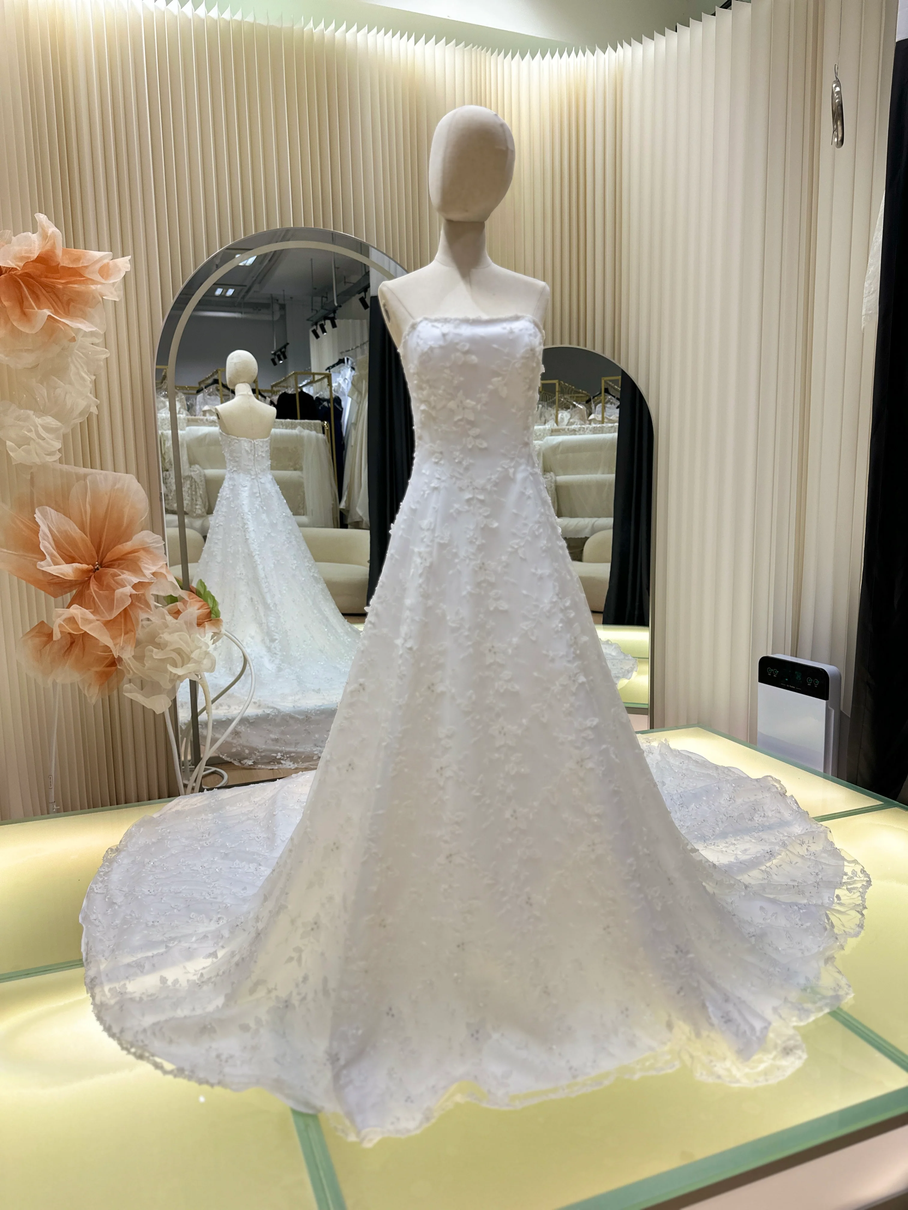 Grandeur Full Lace Cathedral Wedding Gown | Ready-to-Wear - Image 2