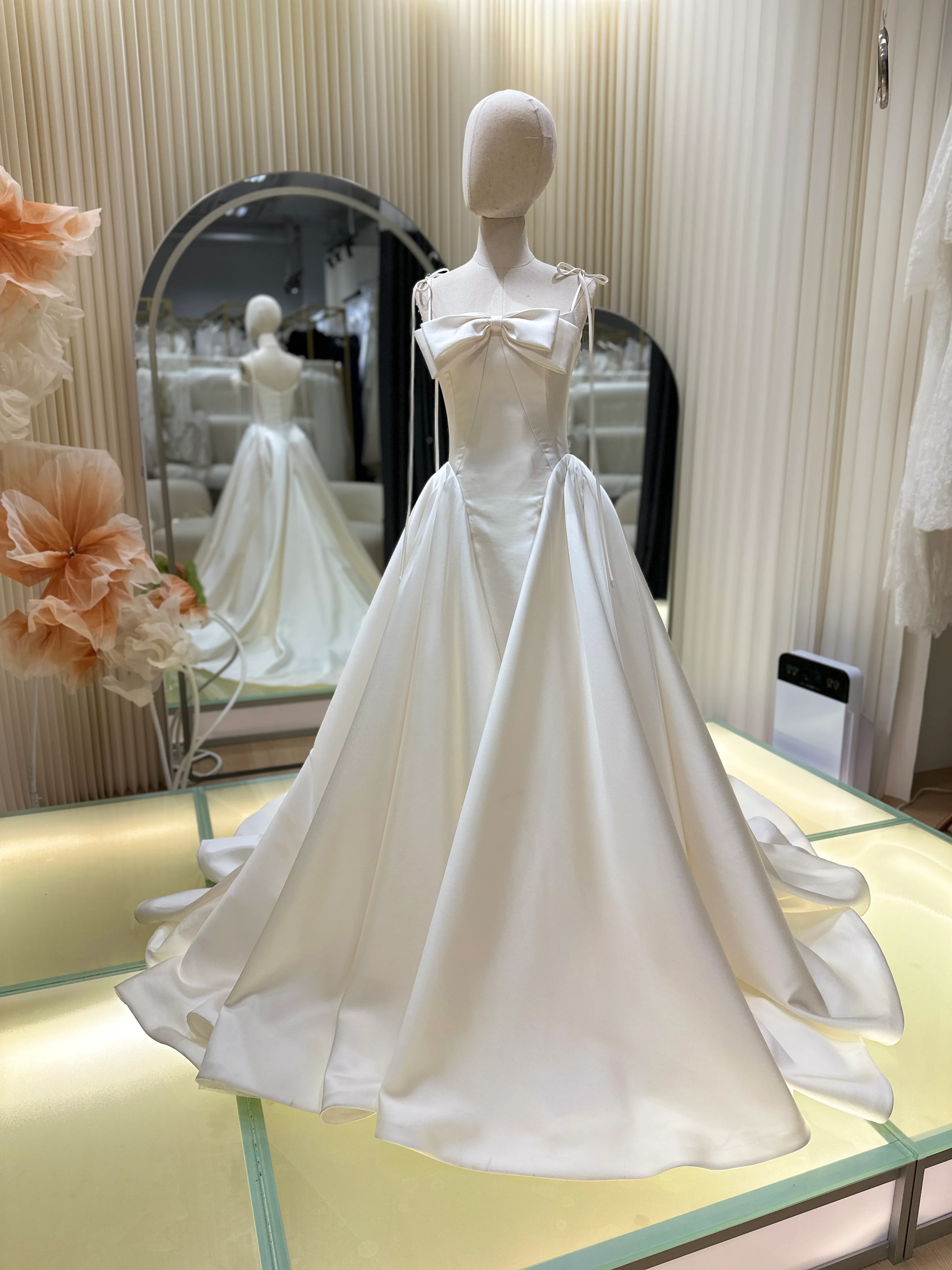 Pure Serenity Bow-Back Bridal Gown | Ready-to-Wear