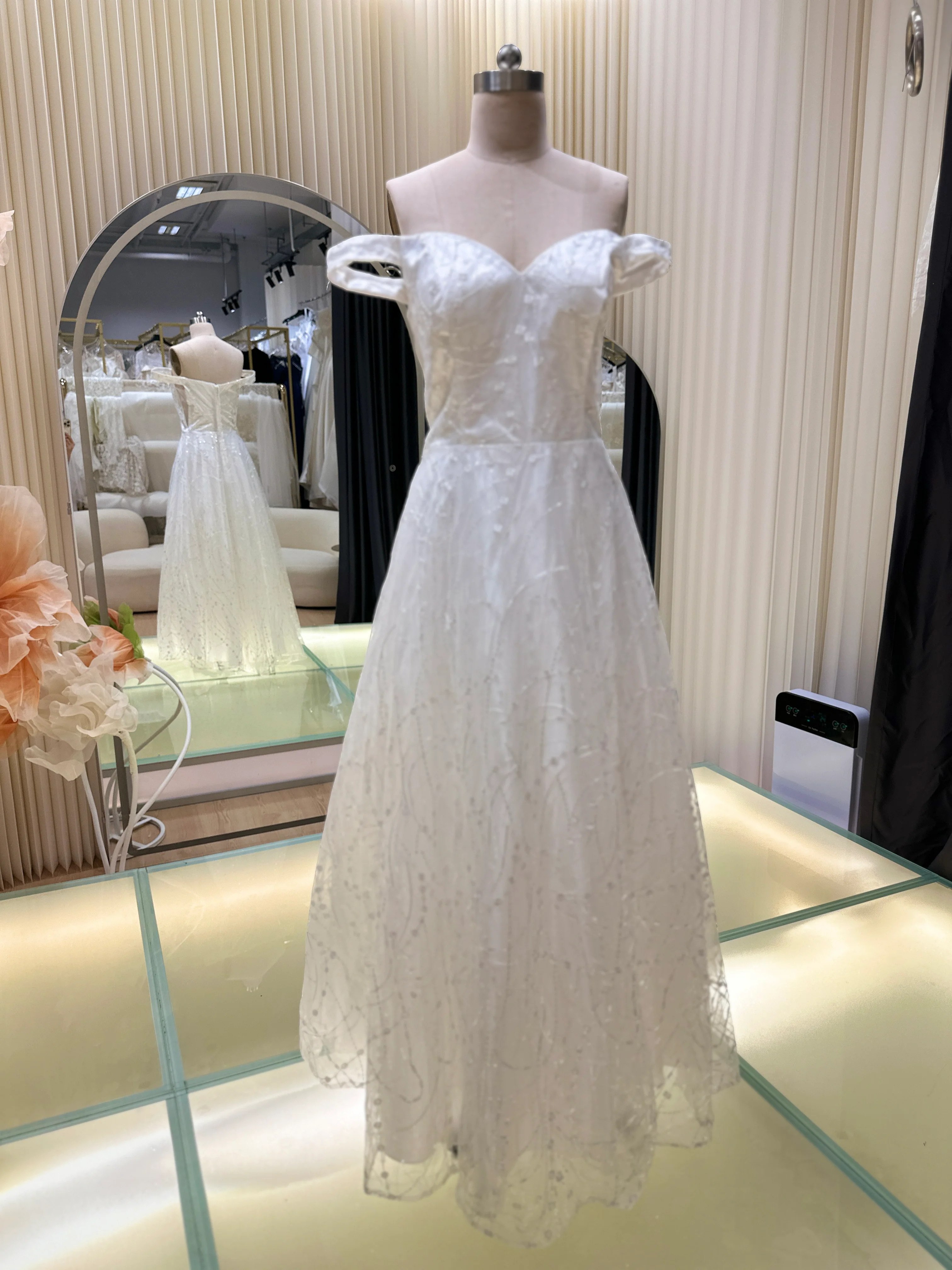 Divine Elegance Full Lace Wedding Gown | Ready-to-Wear - Image 2