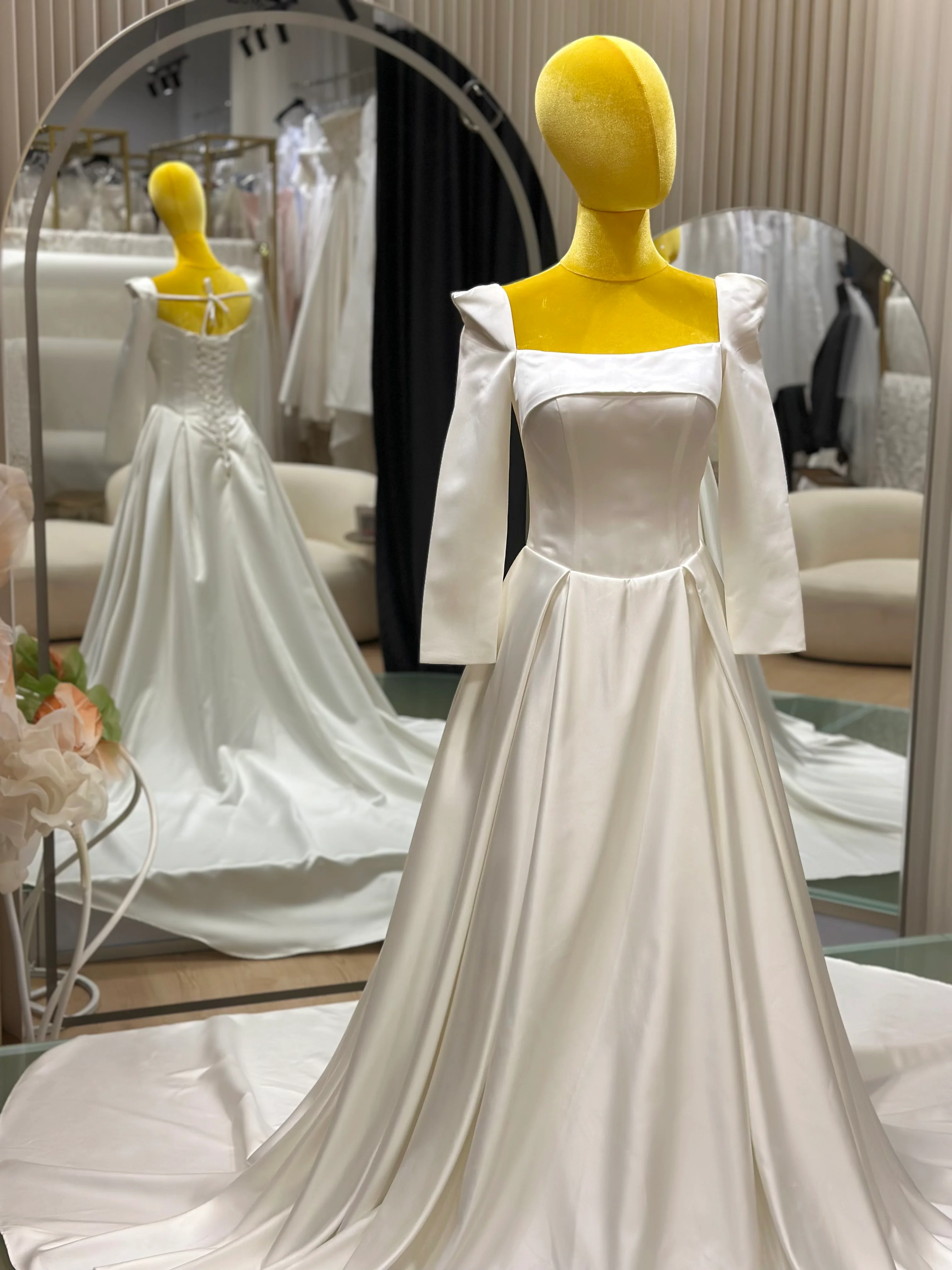 Ethereal Grace Pleated Wedding Gown | Ready-to-Wear - Image 3