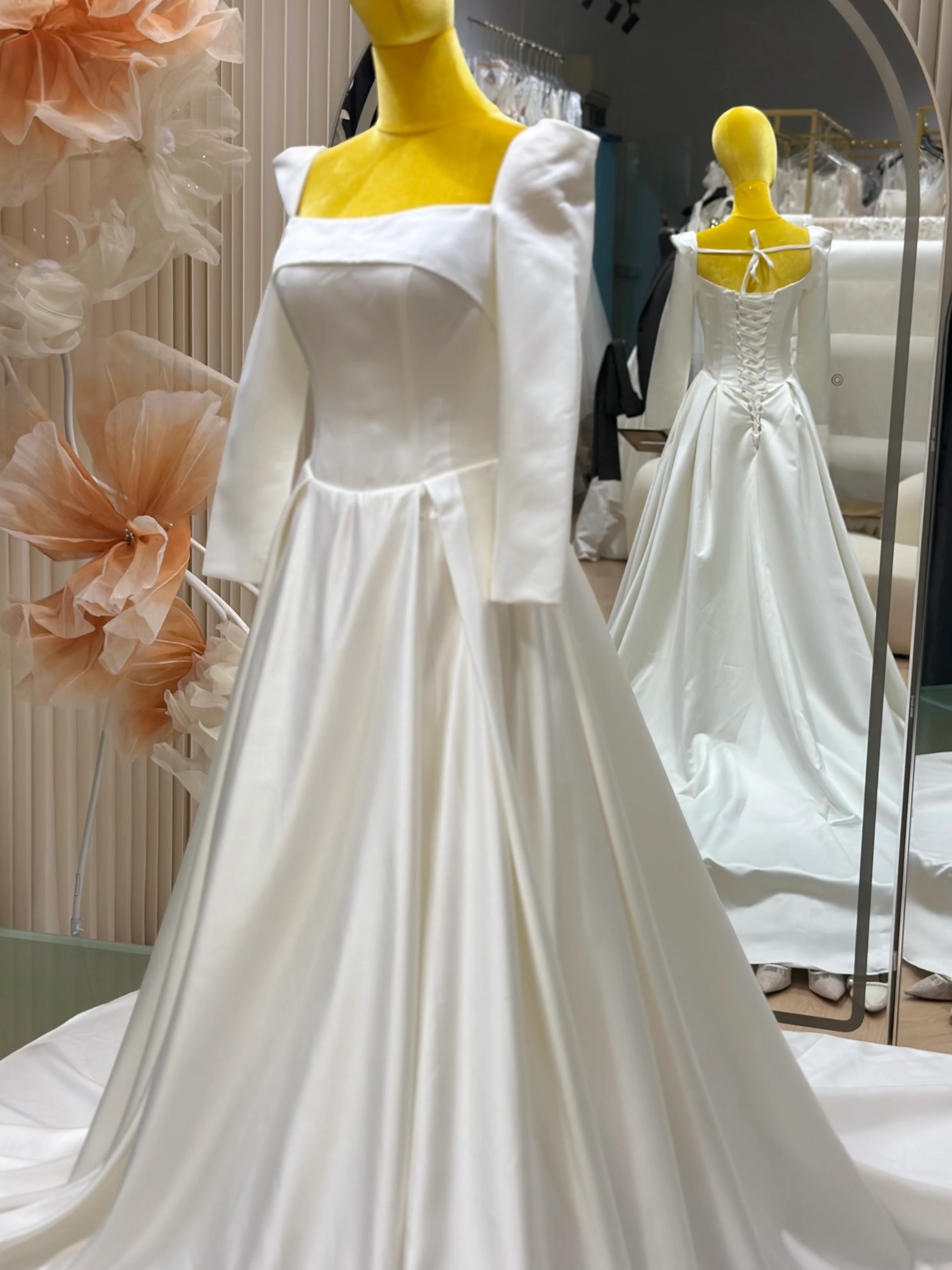 Ethereal Grace Pleated Wedding Gown | Ready-to-Wear - Image 6
