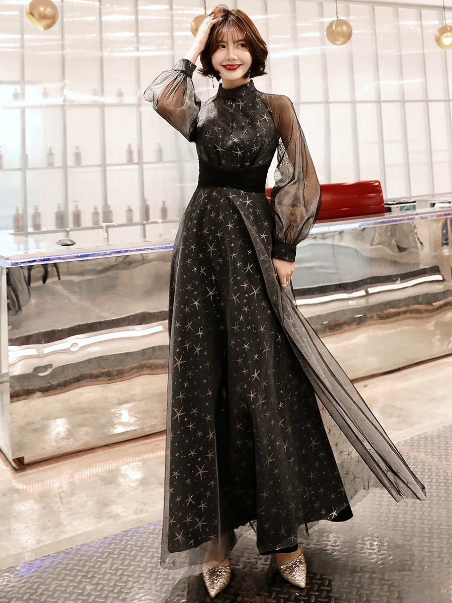 Black Evening Party Dress | Amehandmadesg - Image 5