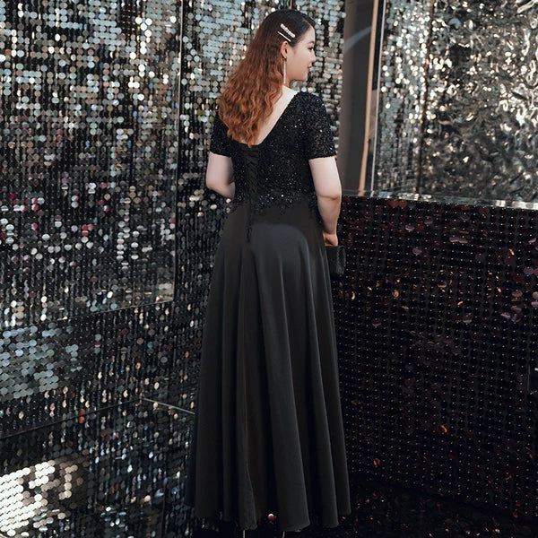 Black Long Evening Dress - Image 3
