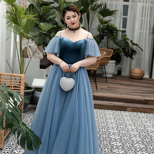 Blue Evening Cocktail Dress - Image 2