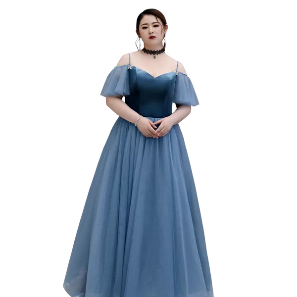 Blue Evening Cocktail Dress - Image 5