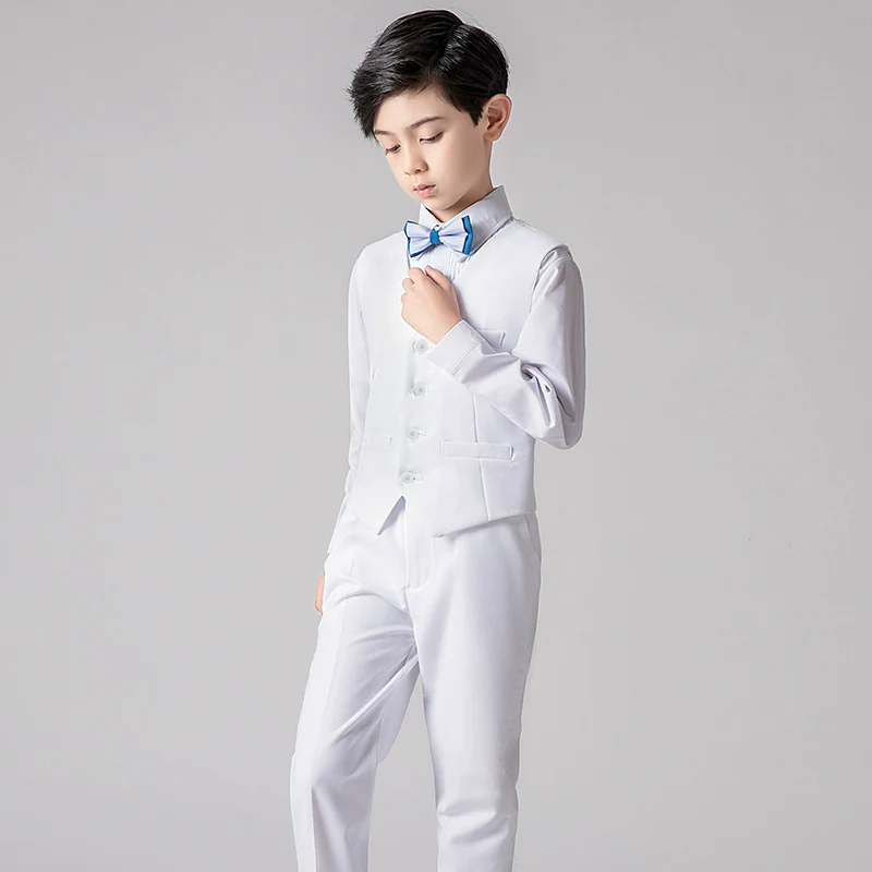 Boys  Vest Suit Set: Noble Cut Piano Performance