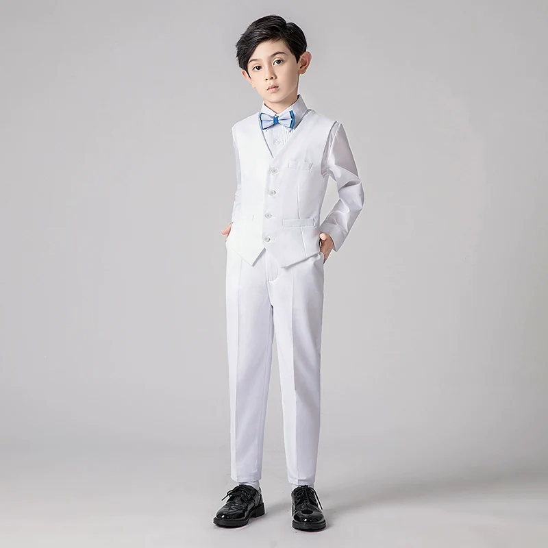 Boys  Vest Suit Set: Noble Cut Piano Performance - Image 3