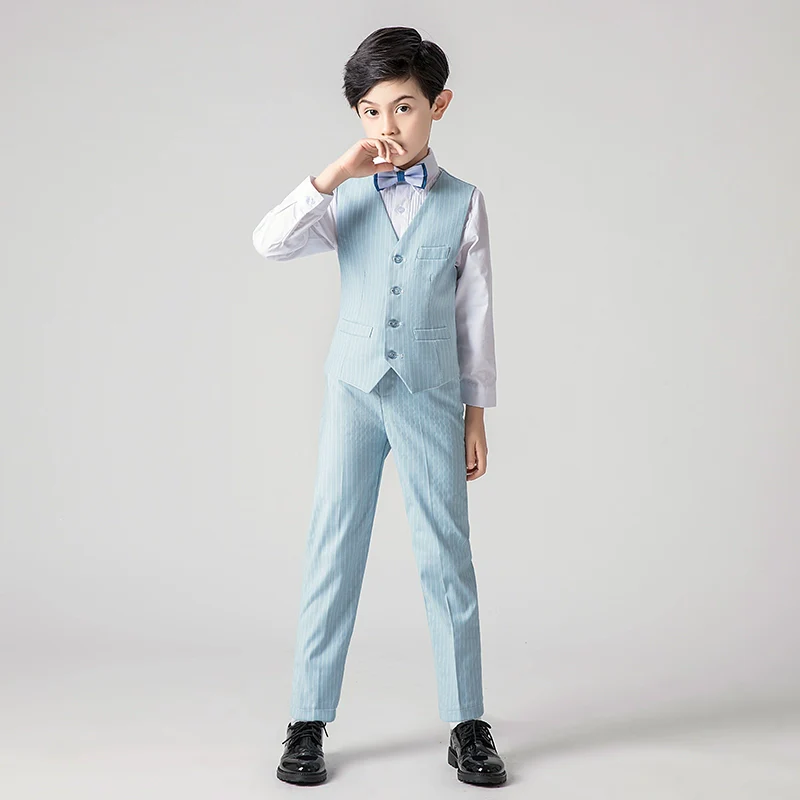 Boys Classic Suit Flower Girl Dress Piano Performance Costume Jacket | Amehandmadesg - Image 12