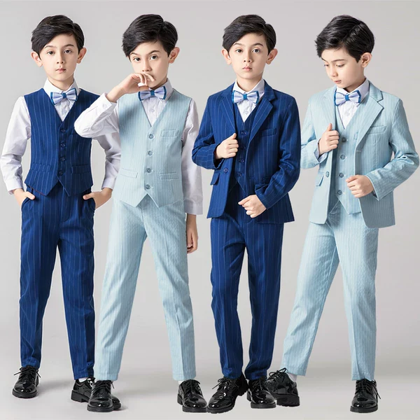 Boys Classic Suit Flower Girl Dress Piano Performance Costume Jacket | Amehandmadesg - Image 5