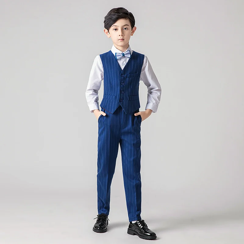 Boys Classic Suit Flower Girl Dress Piano Performance Costume Jacket | Amehandmadesg - Image 9