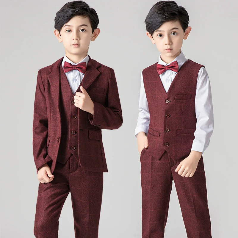 Boys' Classic Suit, Piano Performance Outfit - Light Luxury | Amehandmadesg - Image 2