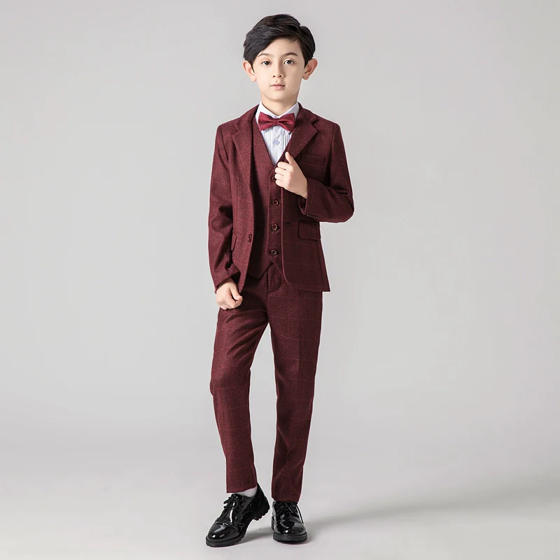 Boys' Classic Suit, Piano Performance Outfit - Light Luxury | Amehandmadesg - Image 5