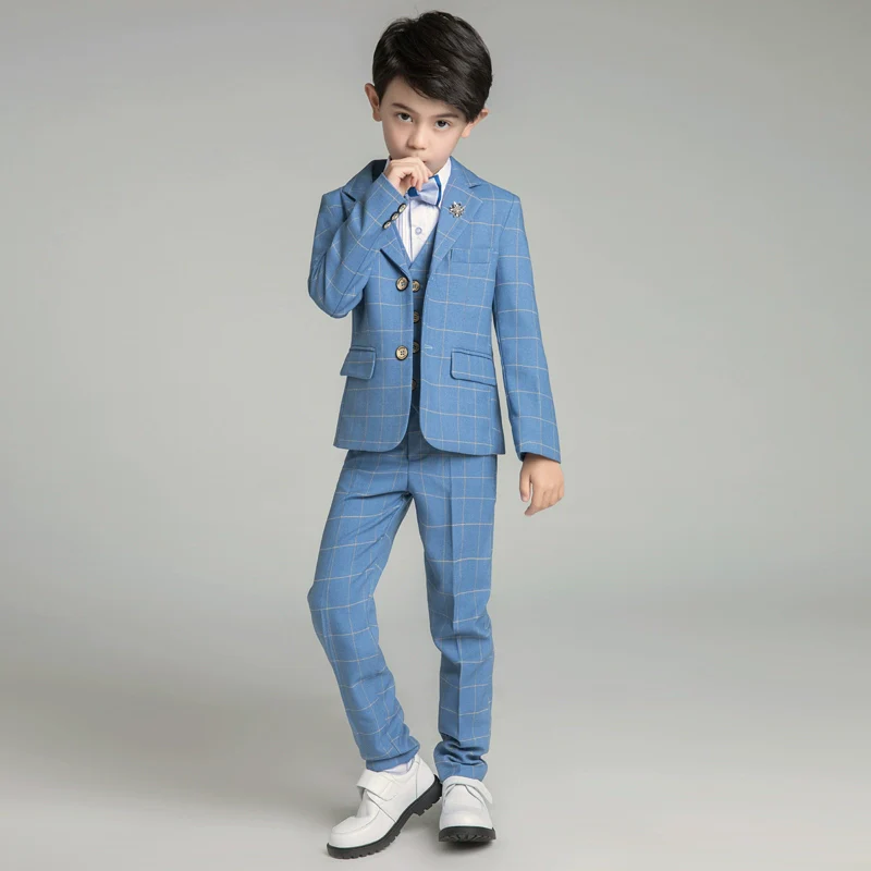 Boys' Classic Suit Set: Korean Style Piano Performance Outfit | Amehandmadesg - Image 3