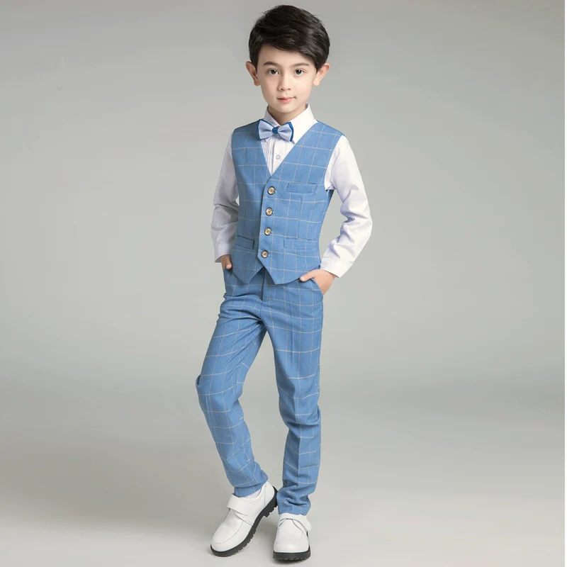 Boys' Classic Suit Set: Korean Style Piano Performance Outfit | Amehandmadesg - Image 5