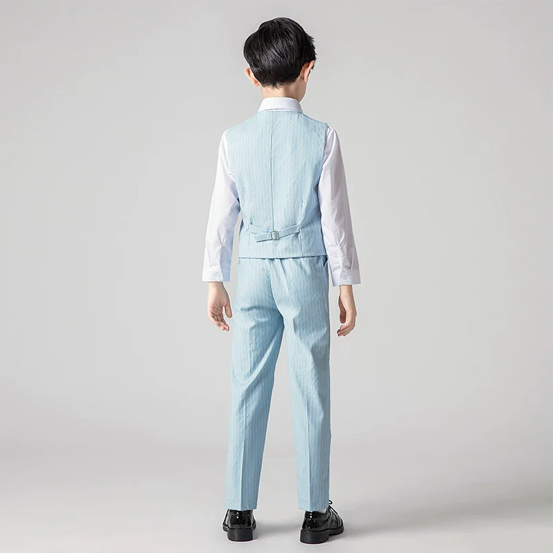 Boys' Elegant Vest Suit Set for Piano Performance & Autumn - Image 5