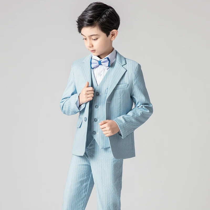 Boys' Elegant Vest Suit Set for Piano Performance & Autumn - Image 9