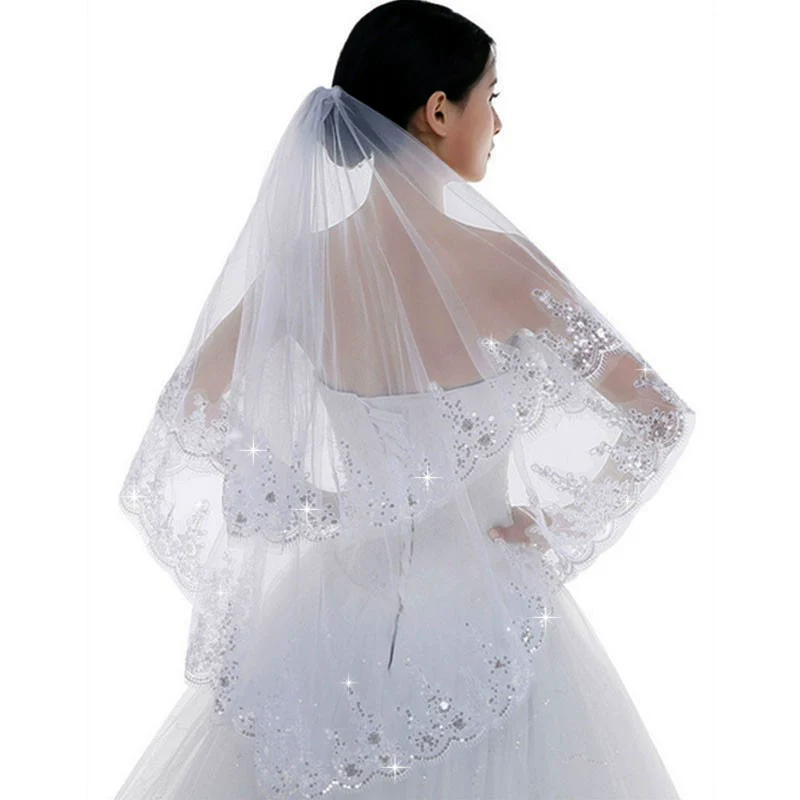 Bridal Veil Short Sequins - Image 2