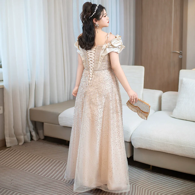 Champagne Evening Dress - Image 3
