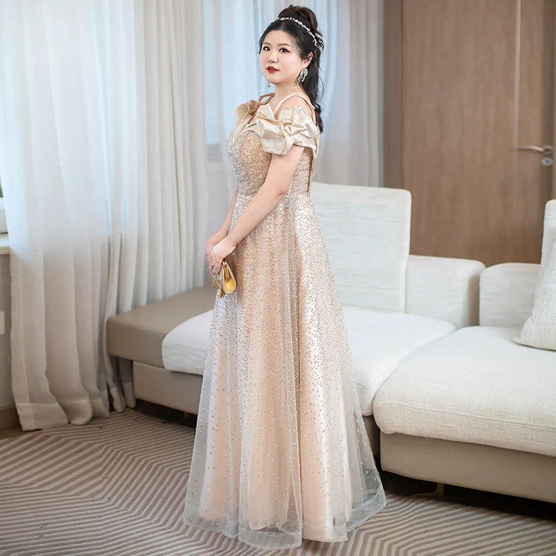 Champagne Evening Dress - Image 4