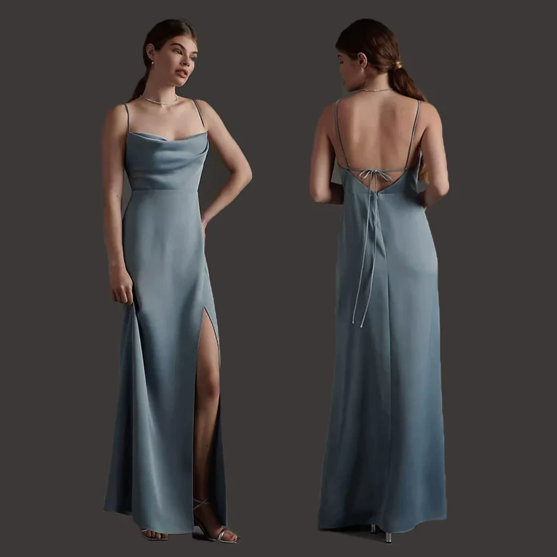 Demi-season Bridesmaid Dress - Image 3