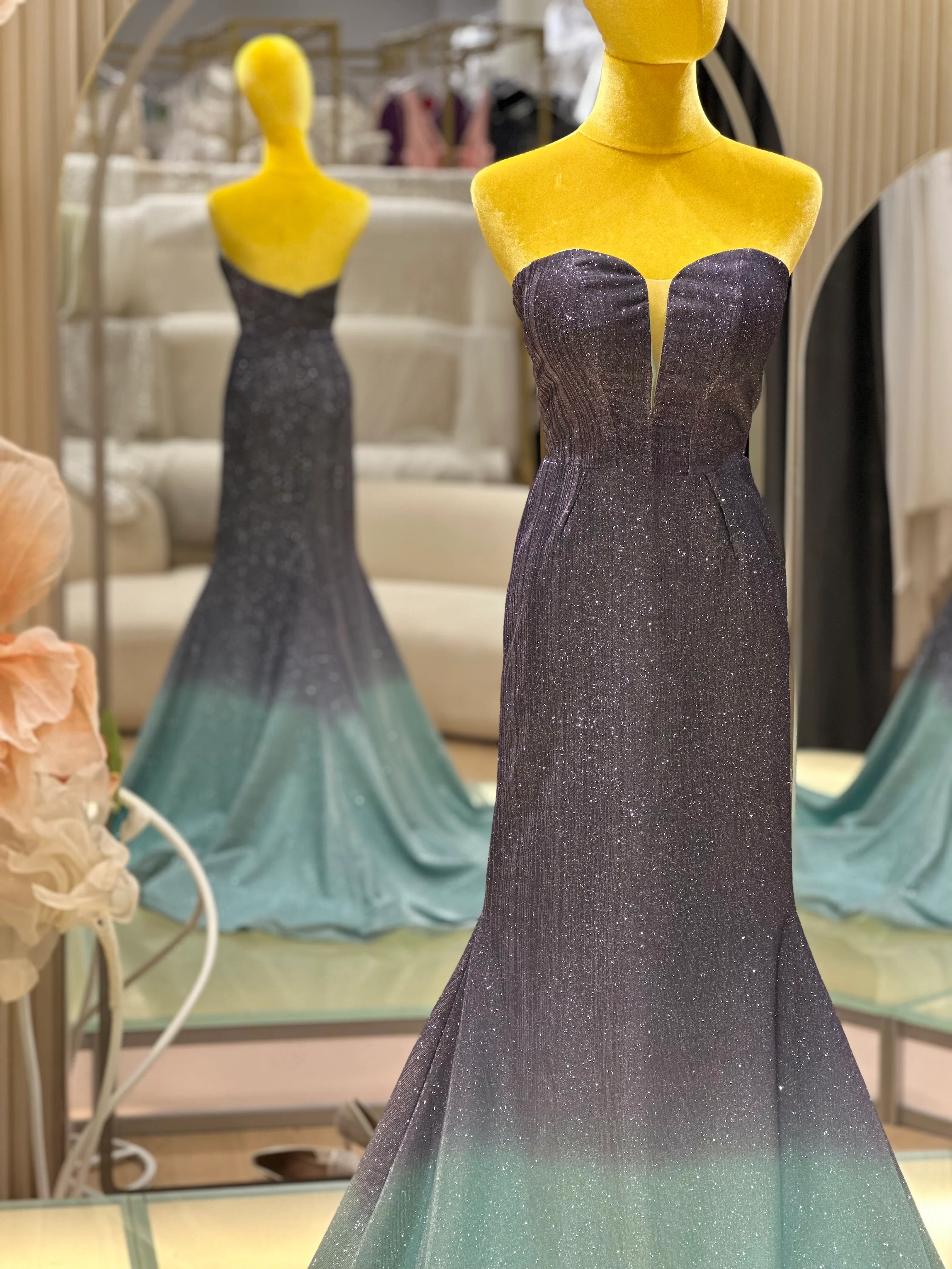 Golden Sunset Ombre Premium Evening Gown | Ready-to-Wear - Image 4