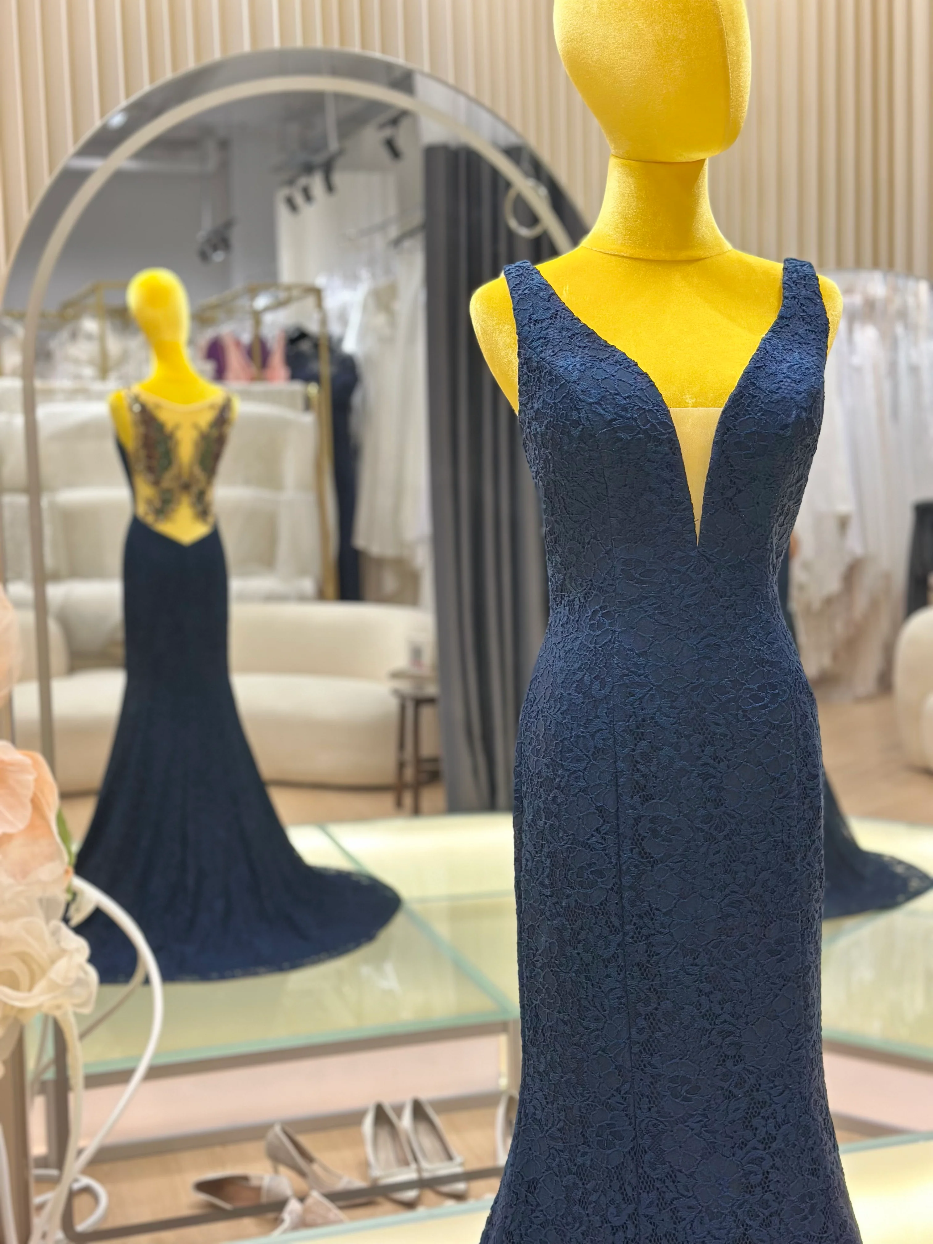 Papillon Beaded Back Evening Gown | Ready-to-Wear - Image 5
