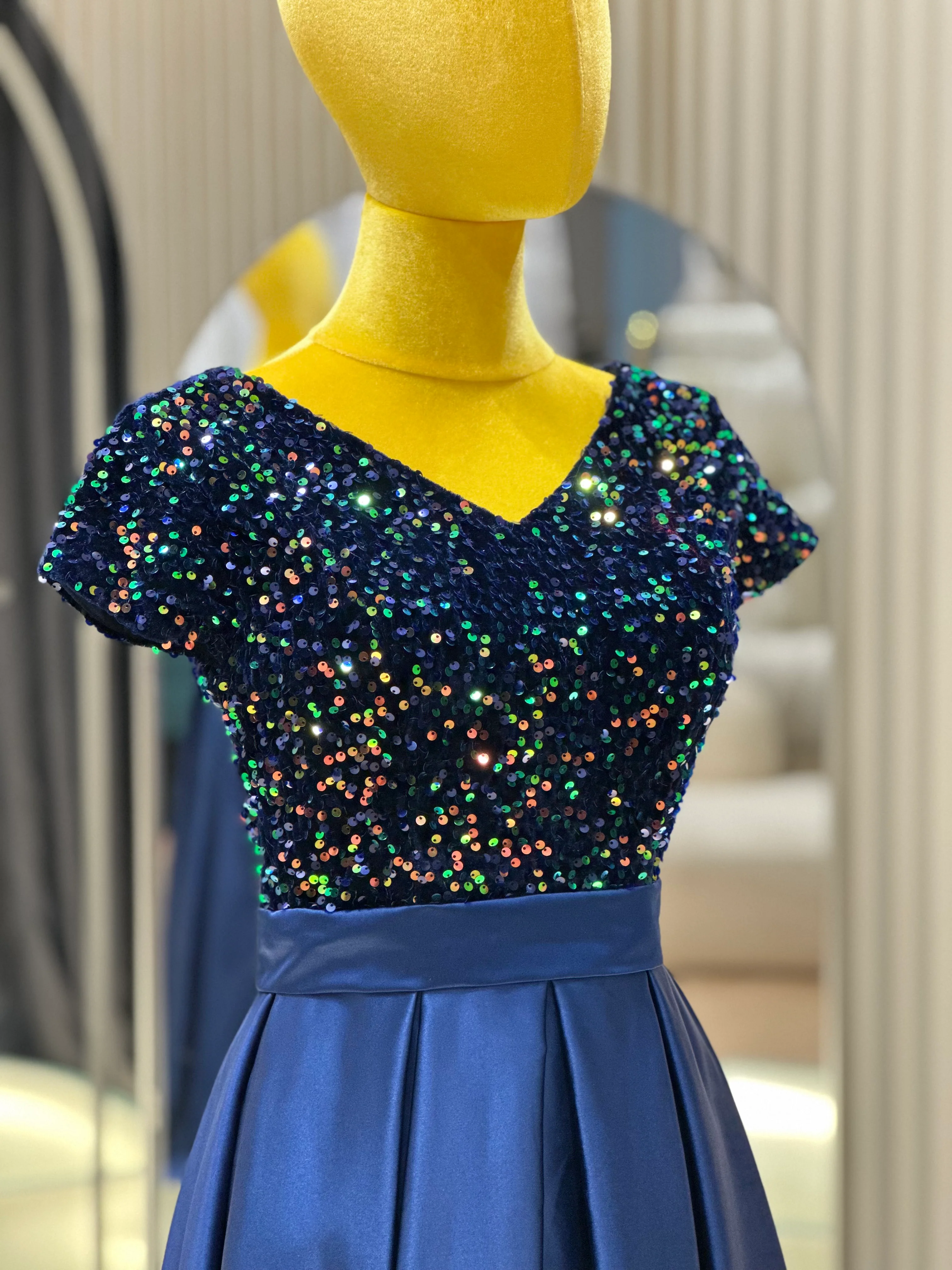 Midnight Sparkle Sequined Evening Gown | Ready-to-Wear - Image 6