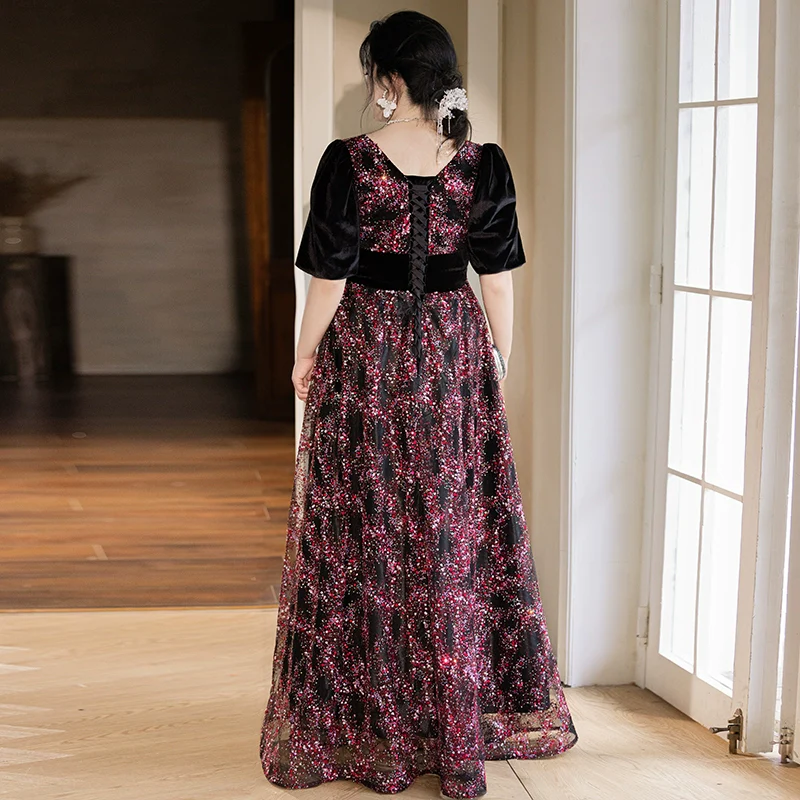 Elegant Black Evening Dress - Image 2