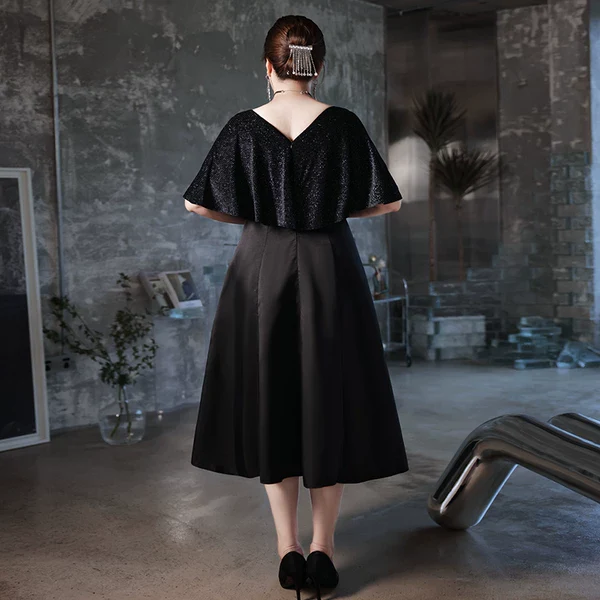 Elegant Black Evening Dress | Amehandmadesg - Image 3
