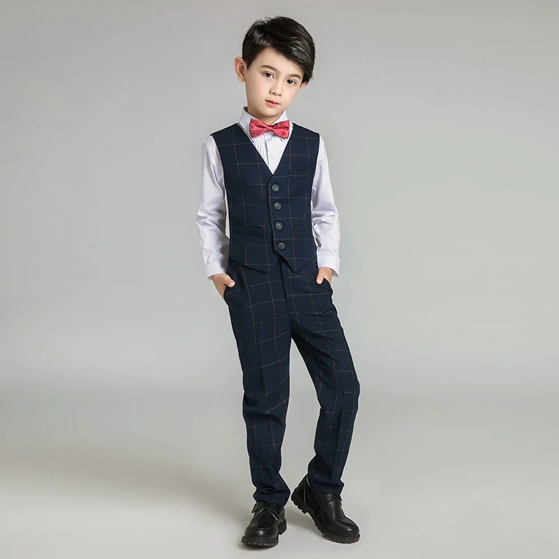 Elegant Boys' Vest Suit Set for Piano, Parties, Weddings - Image 2