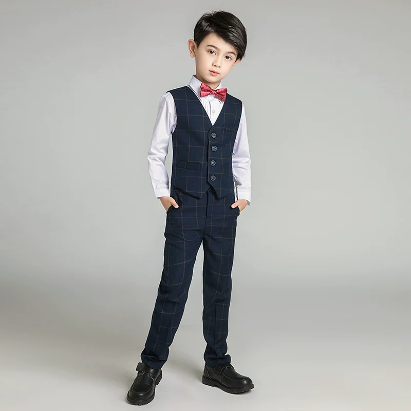 Elegant Boys' Vest Suit Set for Piano, Parties, Weddings - Image 6