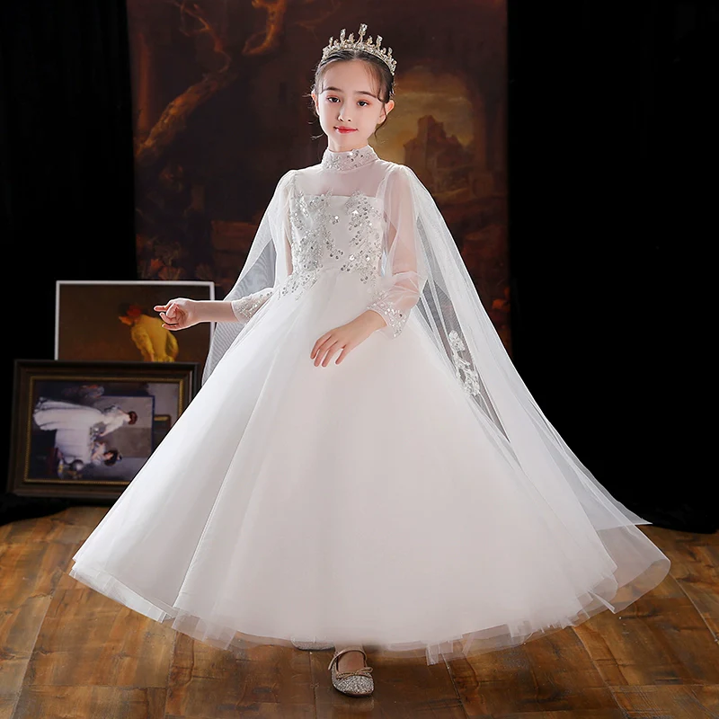 Elegant Children's Princess Evening Dress for Weddings & Piano Performances - Image 3