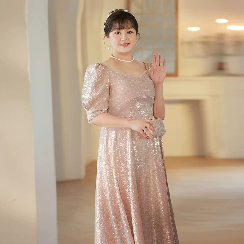 Elegant Fuchsia Evening Dress - Image 3