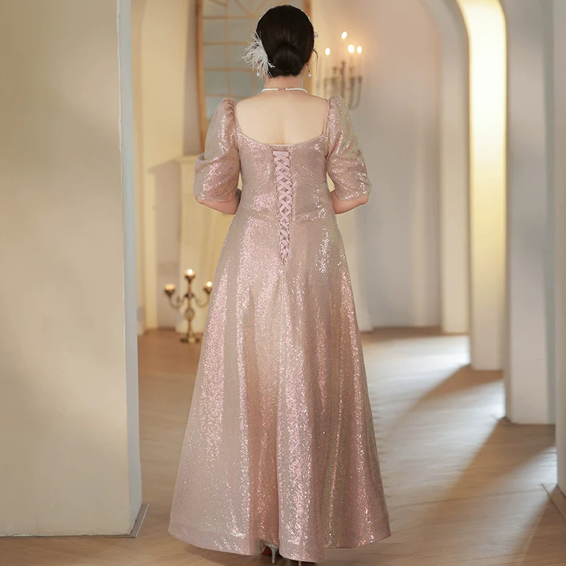Elegant Fuchsia Evening Dress - Image 4