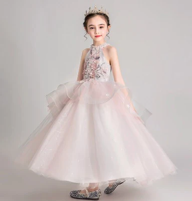 Elegant Princess Dress Costume for Girls, Perfect for Evening Parties and Events - Image 3