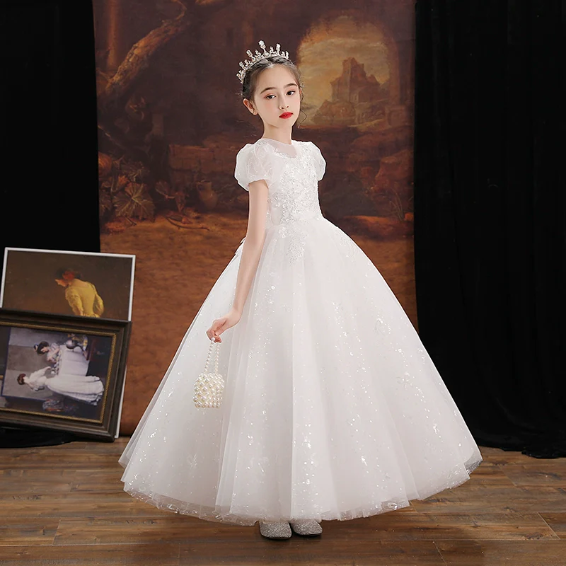 Elegant Princess Dress for Girls, Evening, Wedding, Piano Performance - Image 2