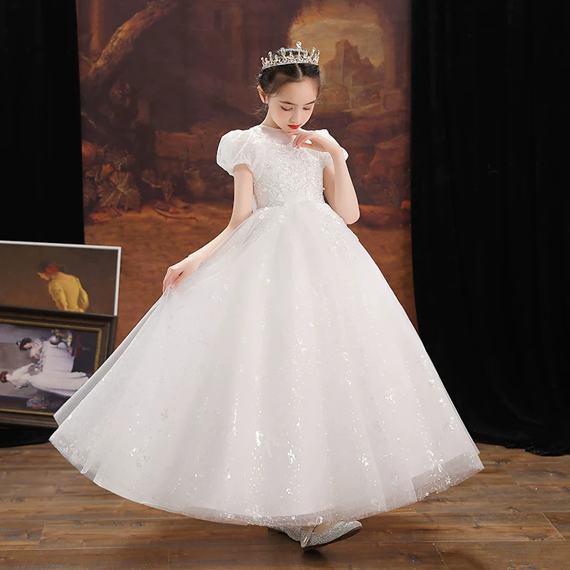 Elegant Princess Dress for Girls, Evening, Wedding, Piano Performance - Image 3