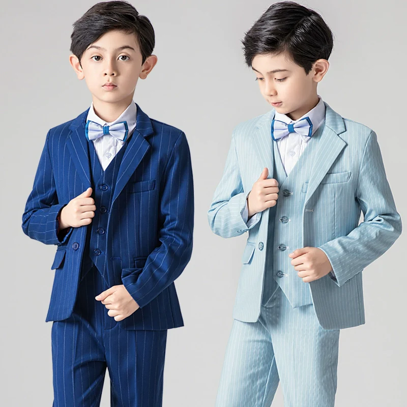 Elegant Vest Suit Set: Boys' Piano Performance & Flower Boy Outfit - Image 3