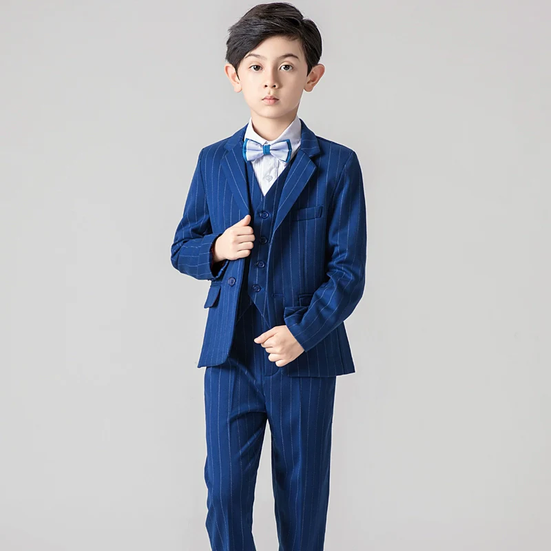 Elegant Vest Suit Set: Boys' Piano Performance & Flower Boy Outfit - Image 8
