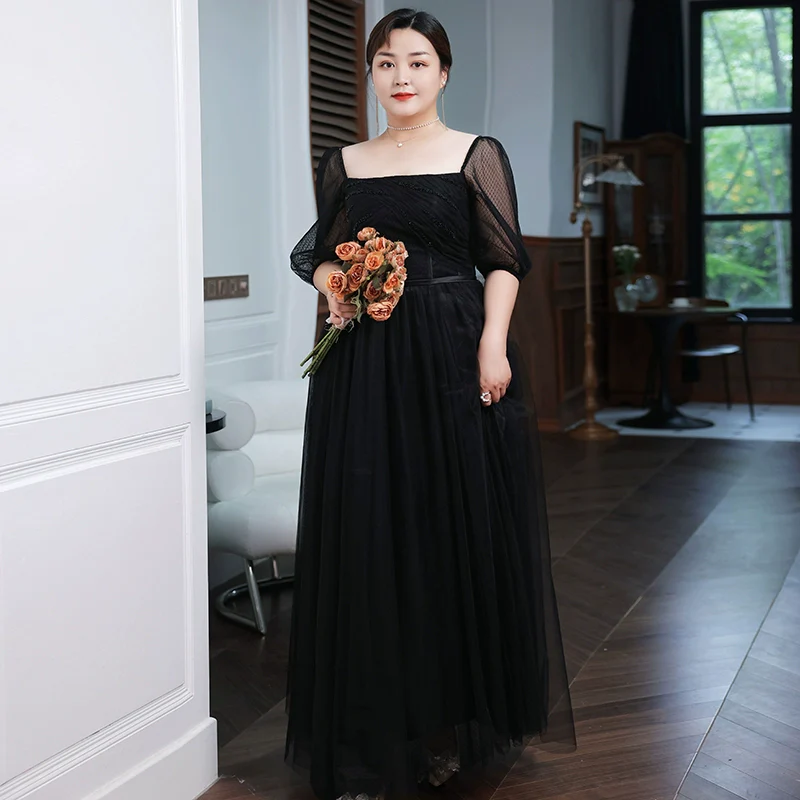 Elite Black French Evening Dress - Image 5