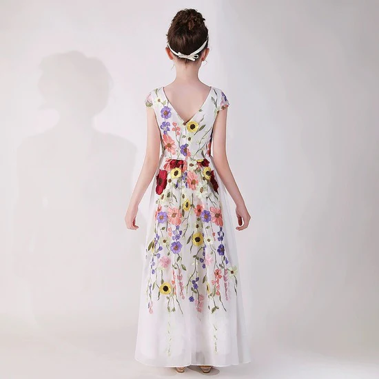 Flowered Princess Dress - Image 4