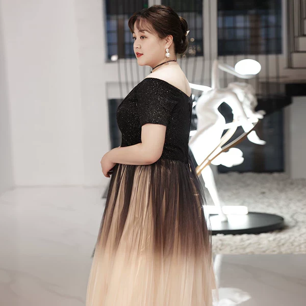 French Style Black Evening Dress - Image 3