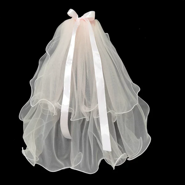 Fuchsia Bridal Veil Hair Accessory - Image 3