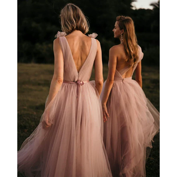 Fuchsia Bridesmaid Dress - Image 4