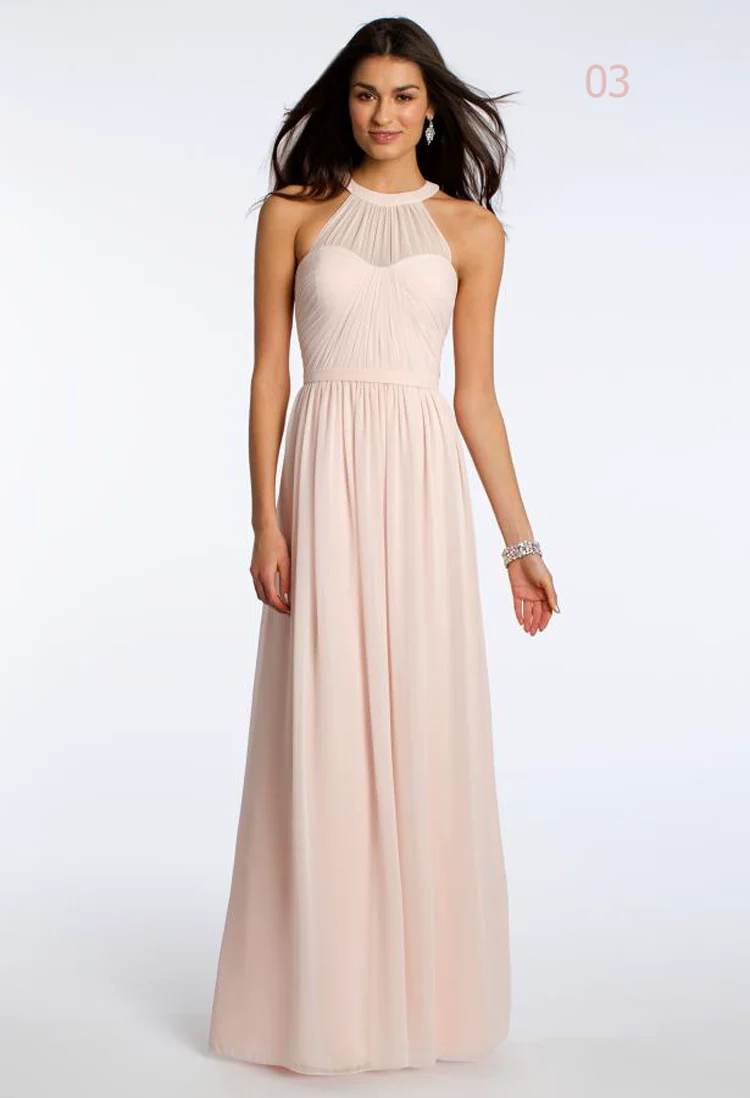 Fuchsia Long Bridesmaid Dress - Image 13