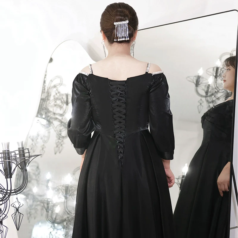 High Quality Black Evening Dress - Image 3