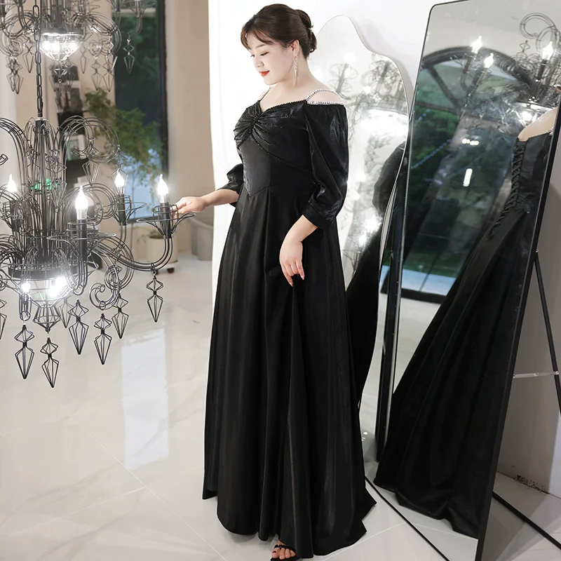 High Quality Black Evening Dress - Image 5